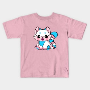 Transgender Pride Red Panda Kids T-Shirt